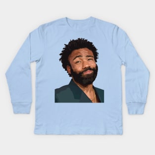 Childish Gambino Original Fan Art Kids Long Sleeve T-Shirt